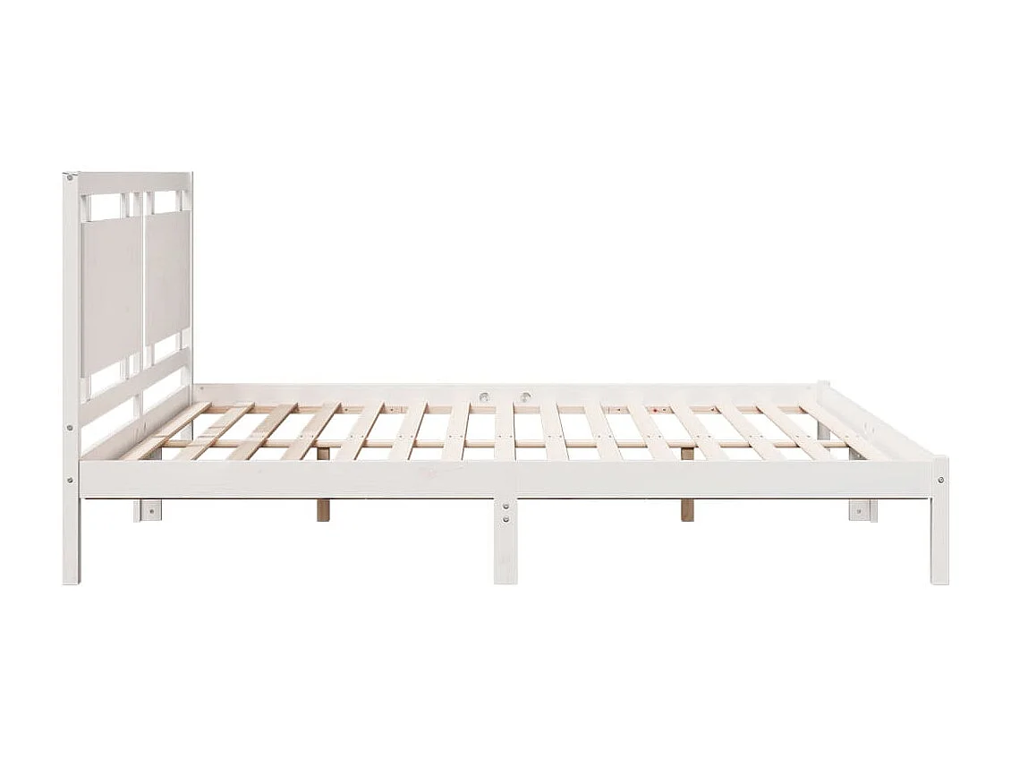 Cadre de lit extra long sans matelas 180x210 cm bois massif