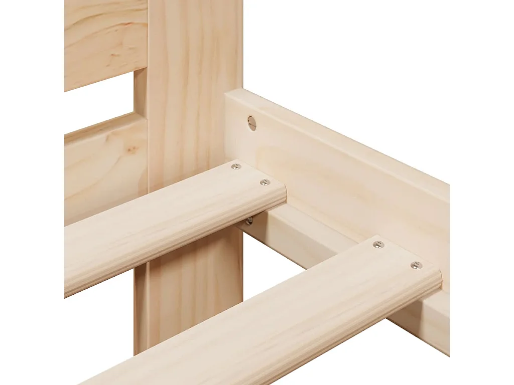 Cadre de lit sans matelas 150x200 cm bois de pin massif