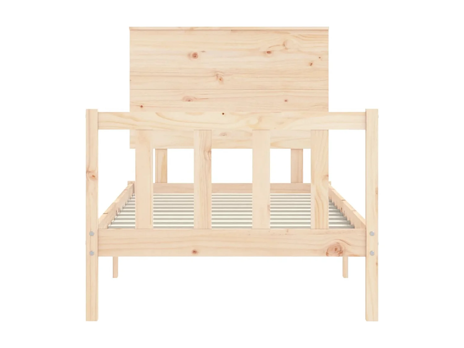 Cadre de lit sans matelas 100x200 cm bois massif de pin