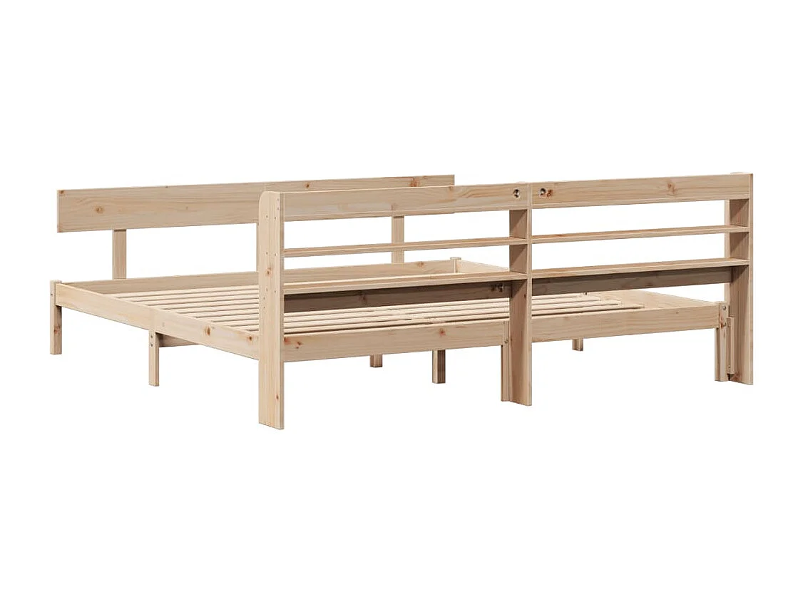 Cama sem colchão 180x200 cm madeira de pinho maciça