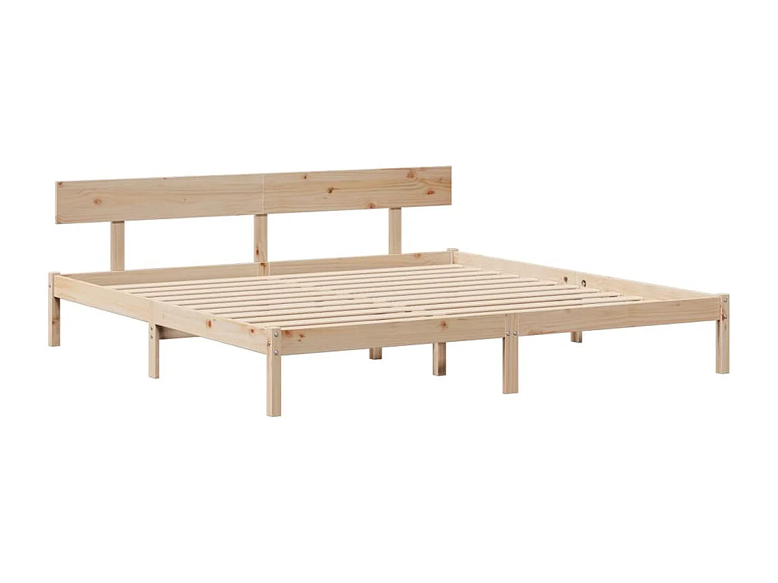 Cama sem colchão 180x200 cm madeira de pinho maciça