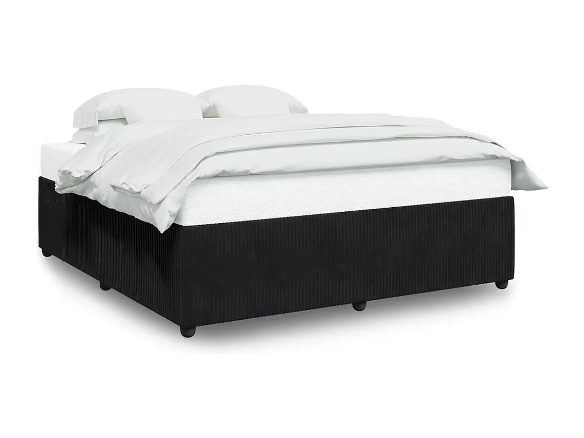 Bedframe zonder matras 180x200 cm fluweel zwart
