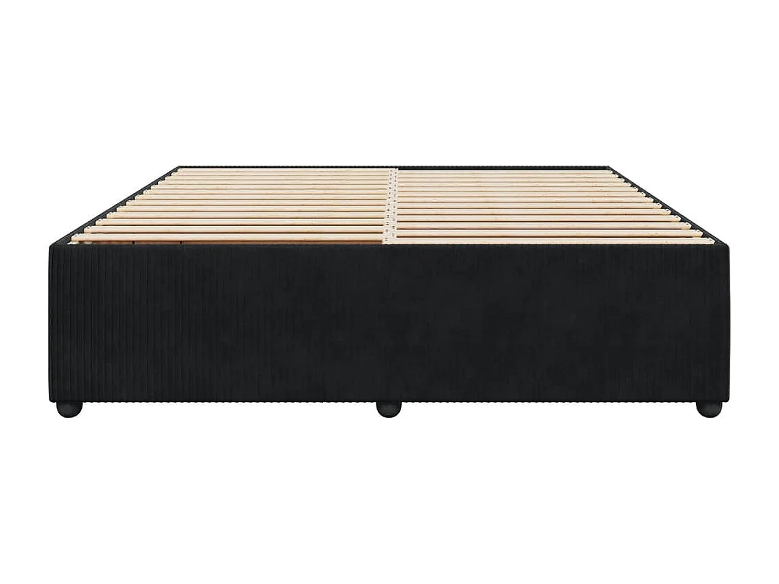 Bedframe zonder matras 180x200 cm fluweel zwart