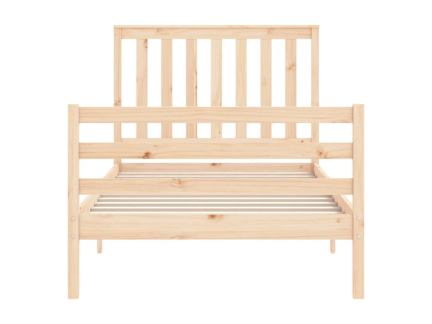 Cadre de lit sans matelas 100x200 cm bois massif