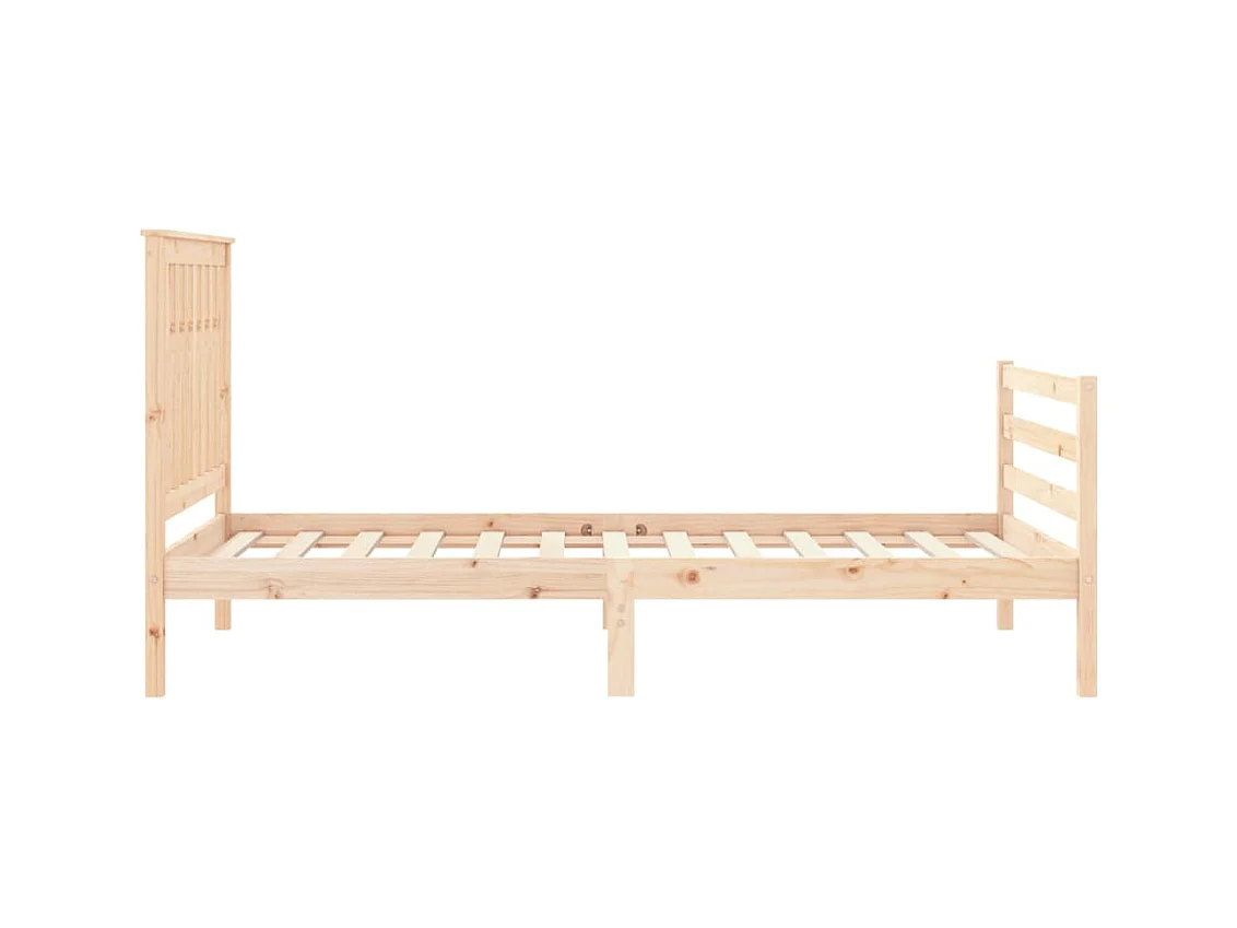 Cadre de lit sans matelas 100x200 cm bois massif