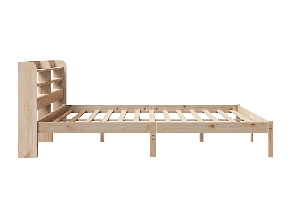Cadre de lit sans matelas 200x200 cm bois massif de pin
