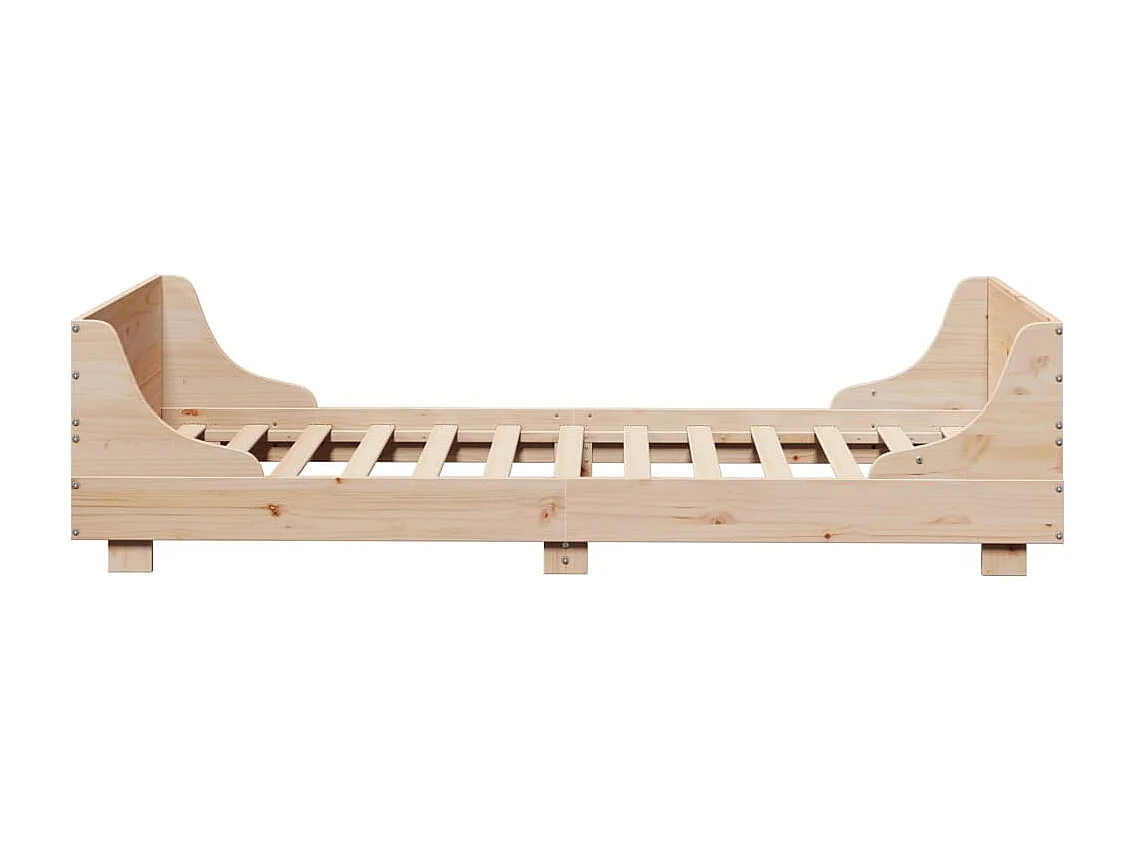 Cadre de lit sans matelas 75x190 cm bois de pin massif