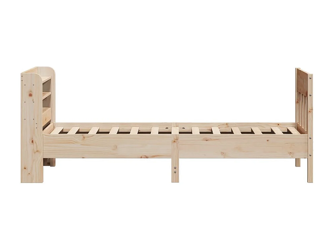 Letto senza Materasso 75x190 cm in Legno Massello Pino