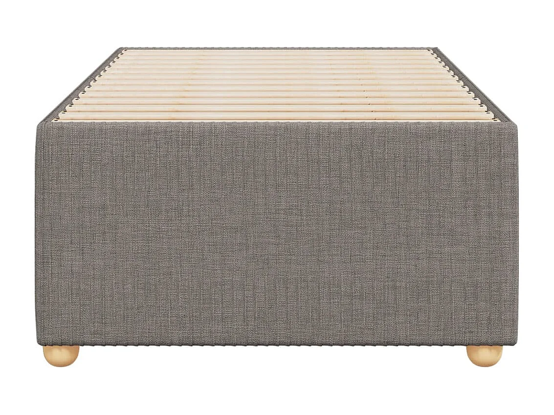 Cadre de lit sans matelas taupe 80x200 cm tissu