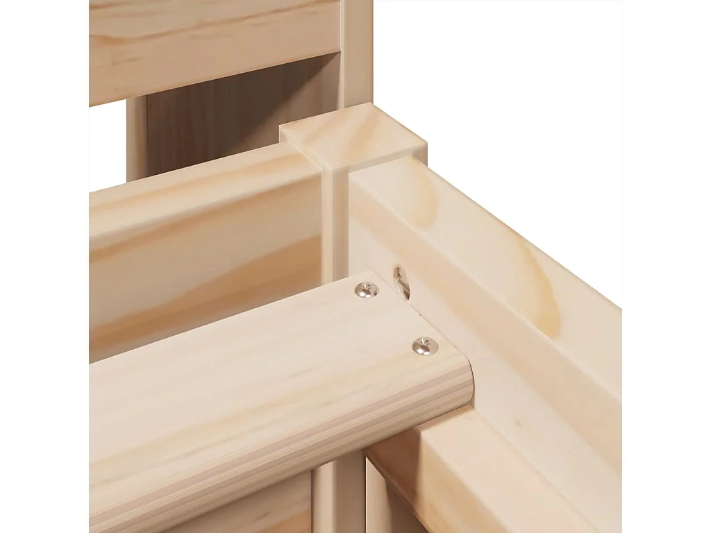 Giroletto senza Materasso 100x200 cm in Legno Massello di Pino