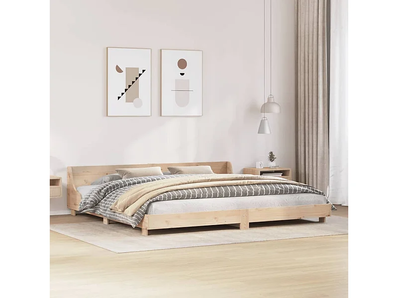 Cadre de lit sans matelas 200x200 cm bois massif de pin