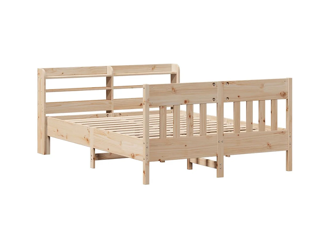 Bedframe zonder matras massief grenenhout 150x200 cm
