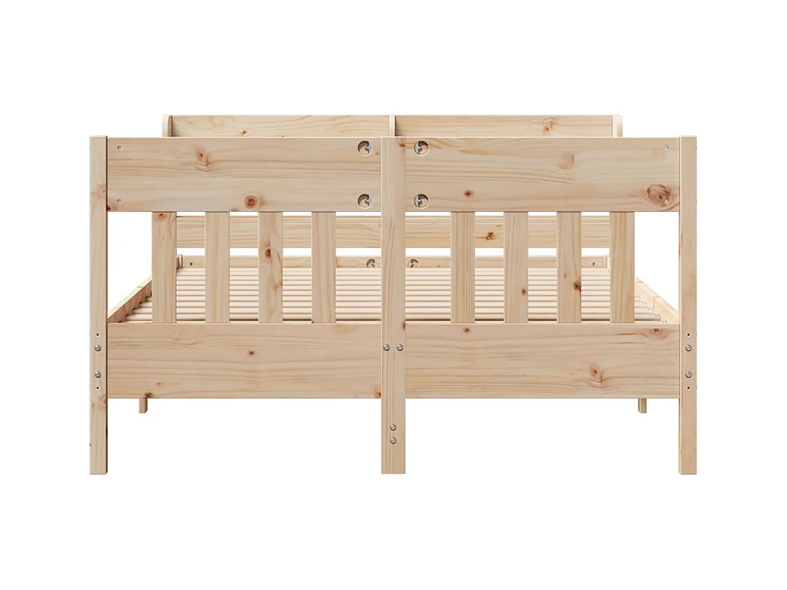 Bedframe zonder matras massief grenenhout 150x200 cm