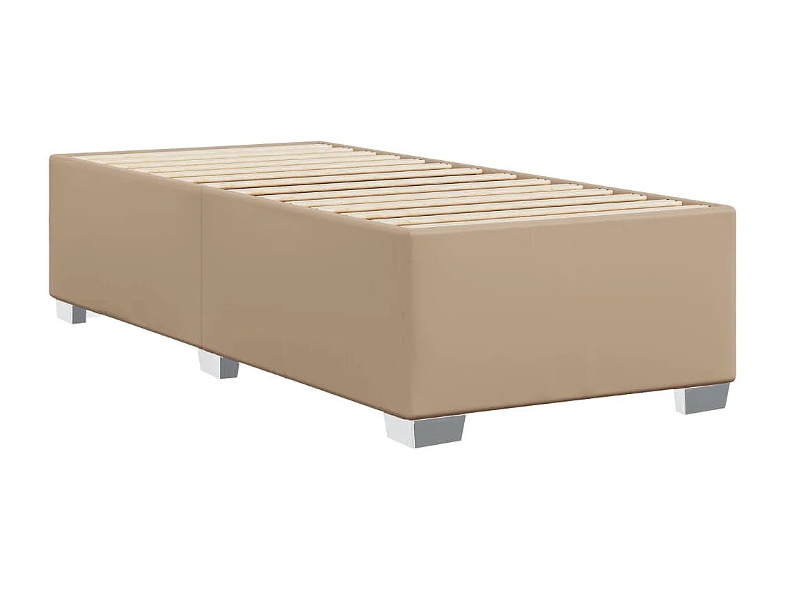 Cadre de lit sans matelas cappuccino 80x200 cm similicuir