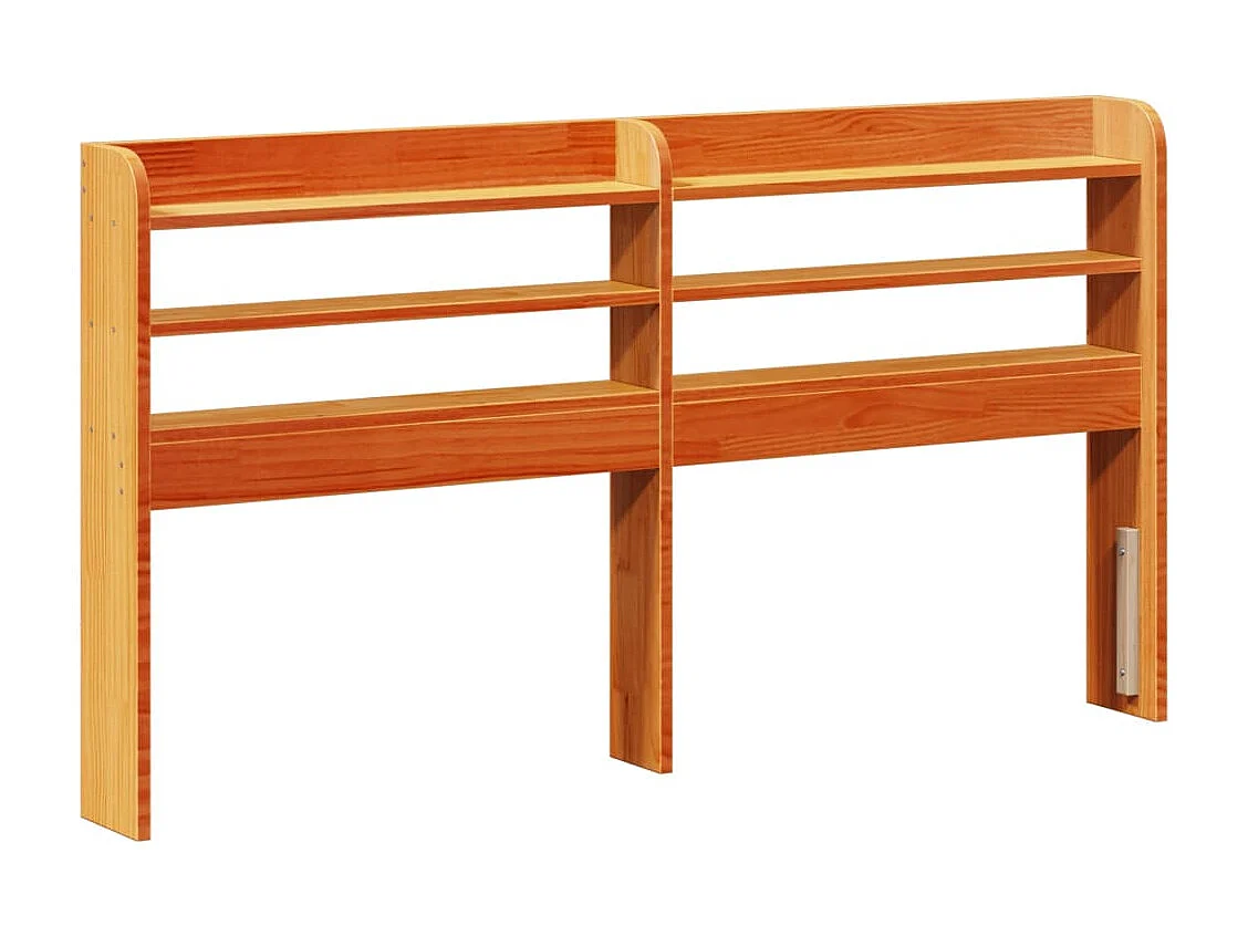 Bedframe zonder matras massief grenenhout wasbruin 160x200 cm