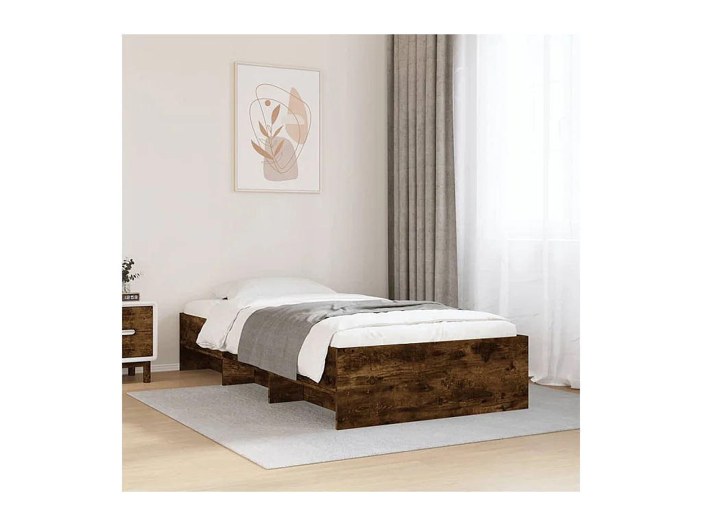 Giroletto senza Materasso Rovere Fumo 90x200 cm in Truciolato