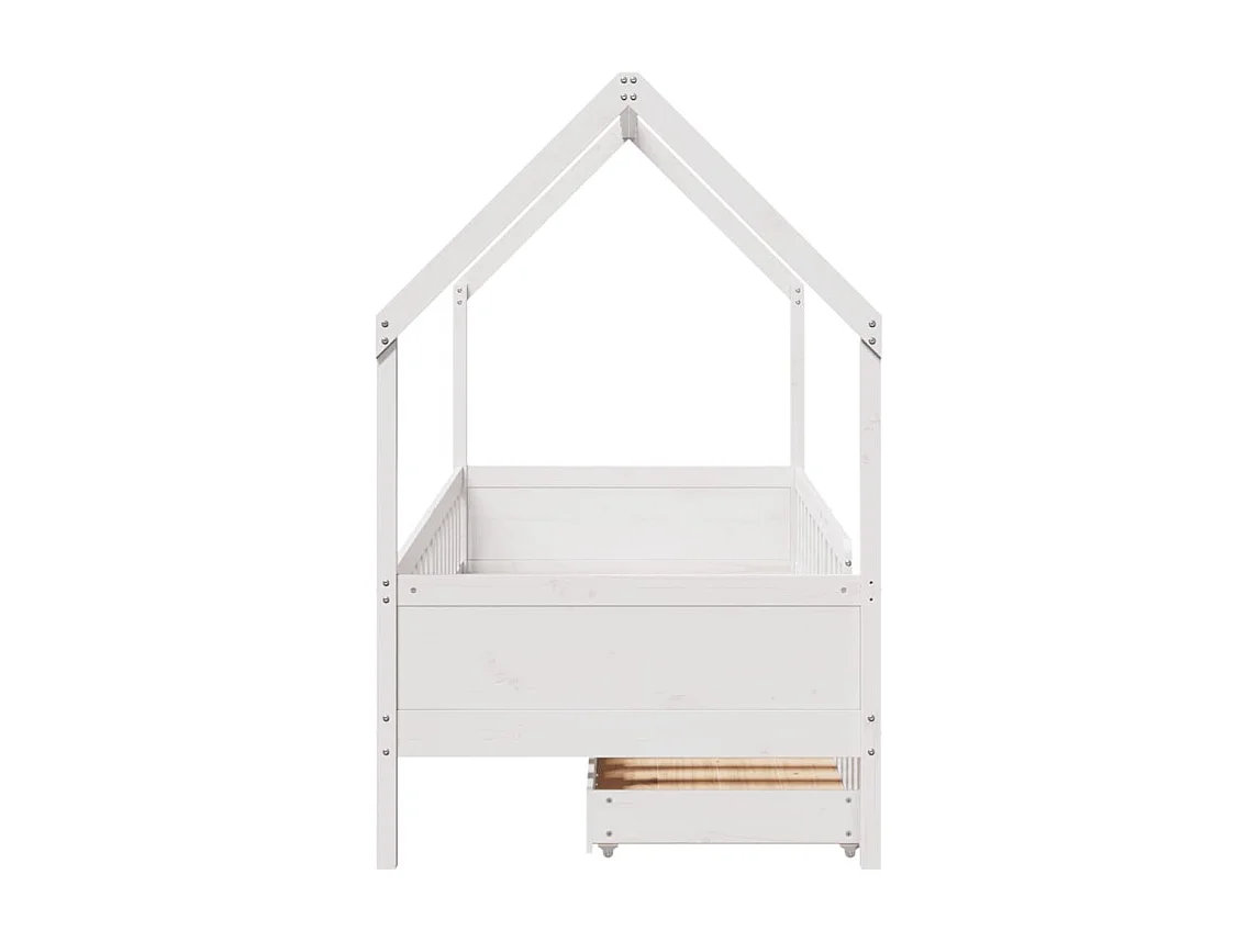 Cadre de lit enfants avec tiroirs sans matelas 90x190 cm bois