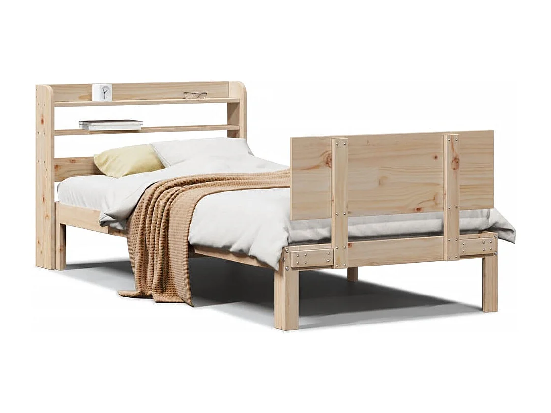 Cadre de lit avec tête de lit sans matelas 90x190 cm