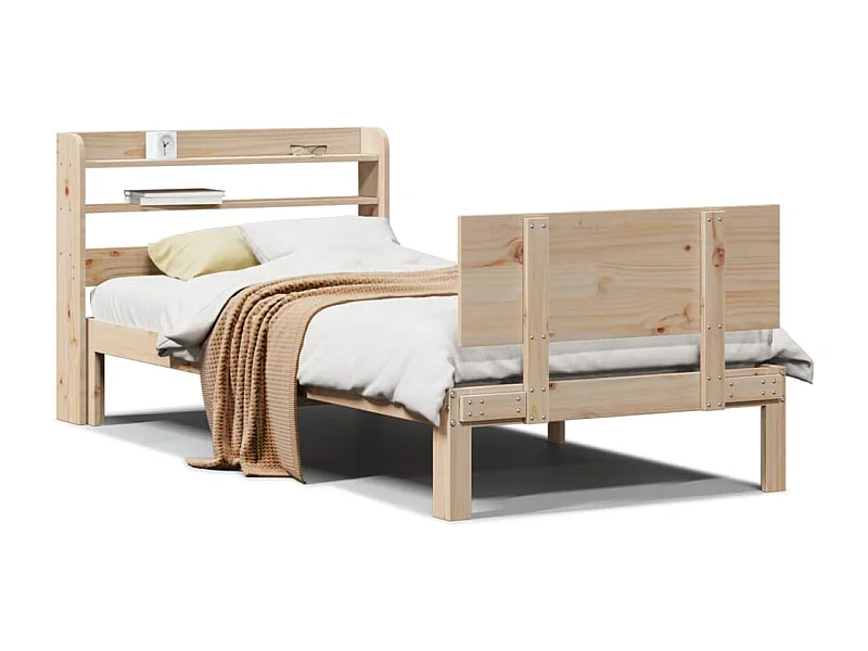 Cadre de lit avec tête de lit sans matelas 90x190 cm