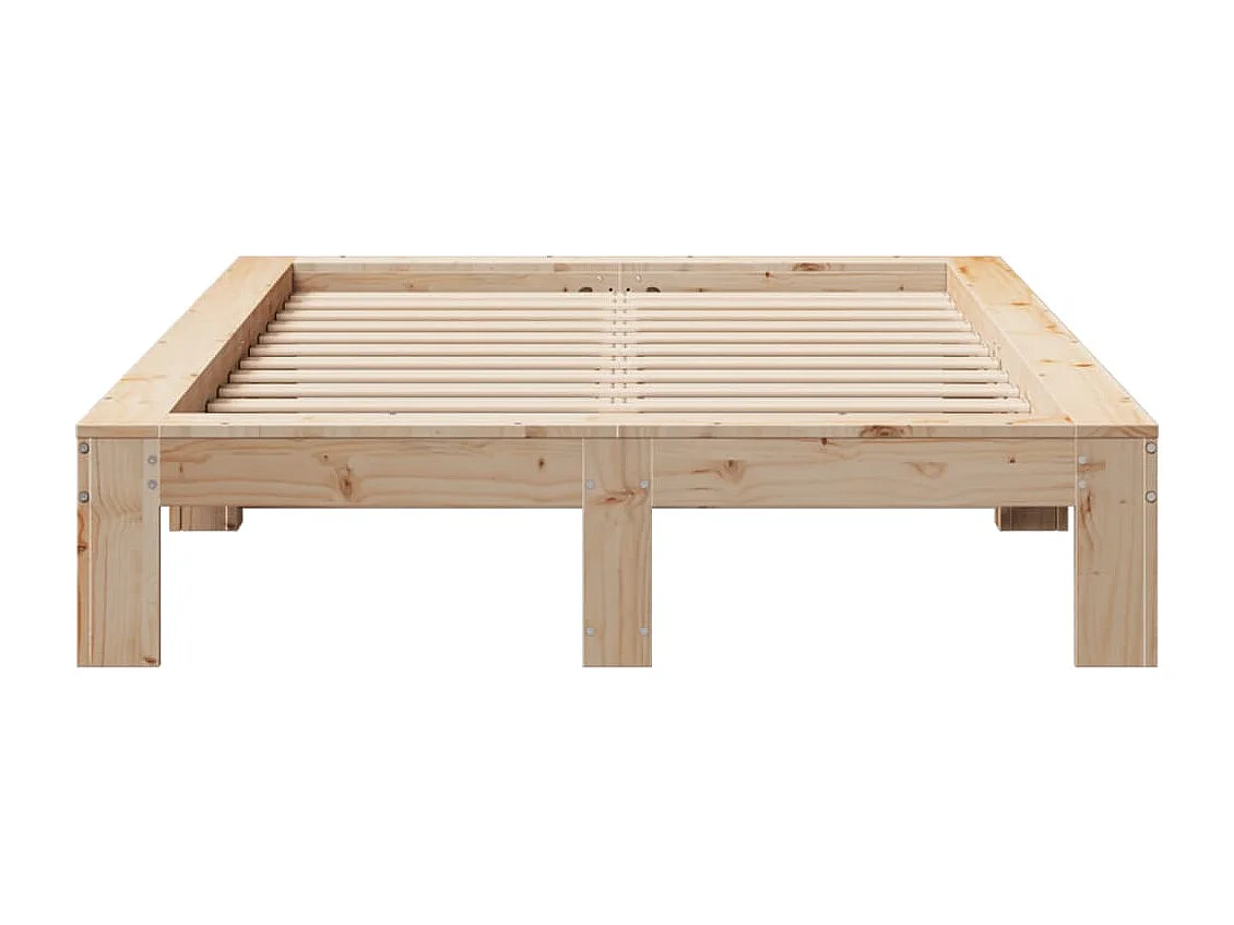 Letto senza Materasso 120x190 cm in Legno Massello di Pino