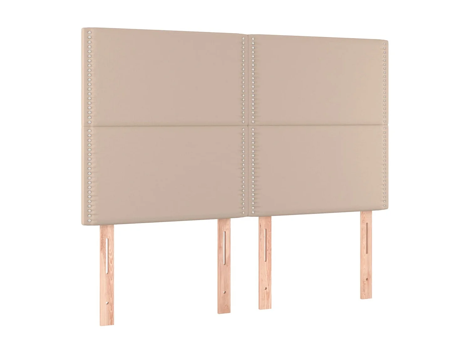 Cadre de lit sans matelas cappuccino 140x190 cm similicuir