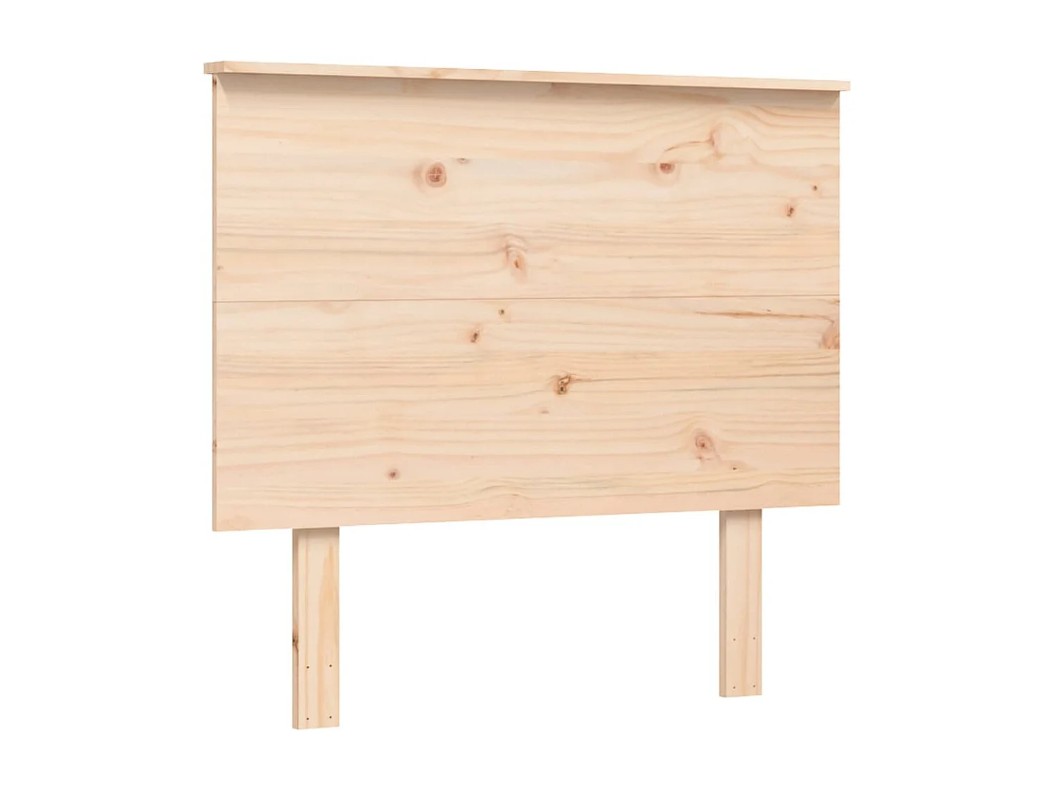 Cadre de lit sans matelas blanc 135x190 cm bois massif