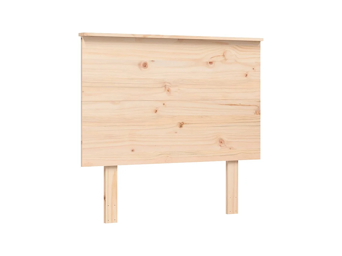 Cadre de lit sans matelas blanc 135x190 cm bois massif