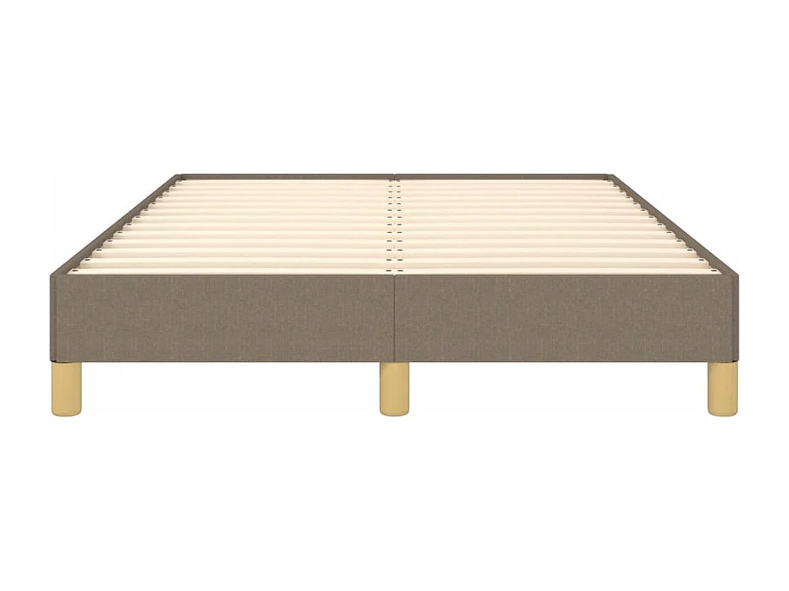 Cadre de lit sans matelas taupe 120x190 cm tissu