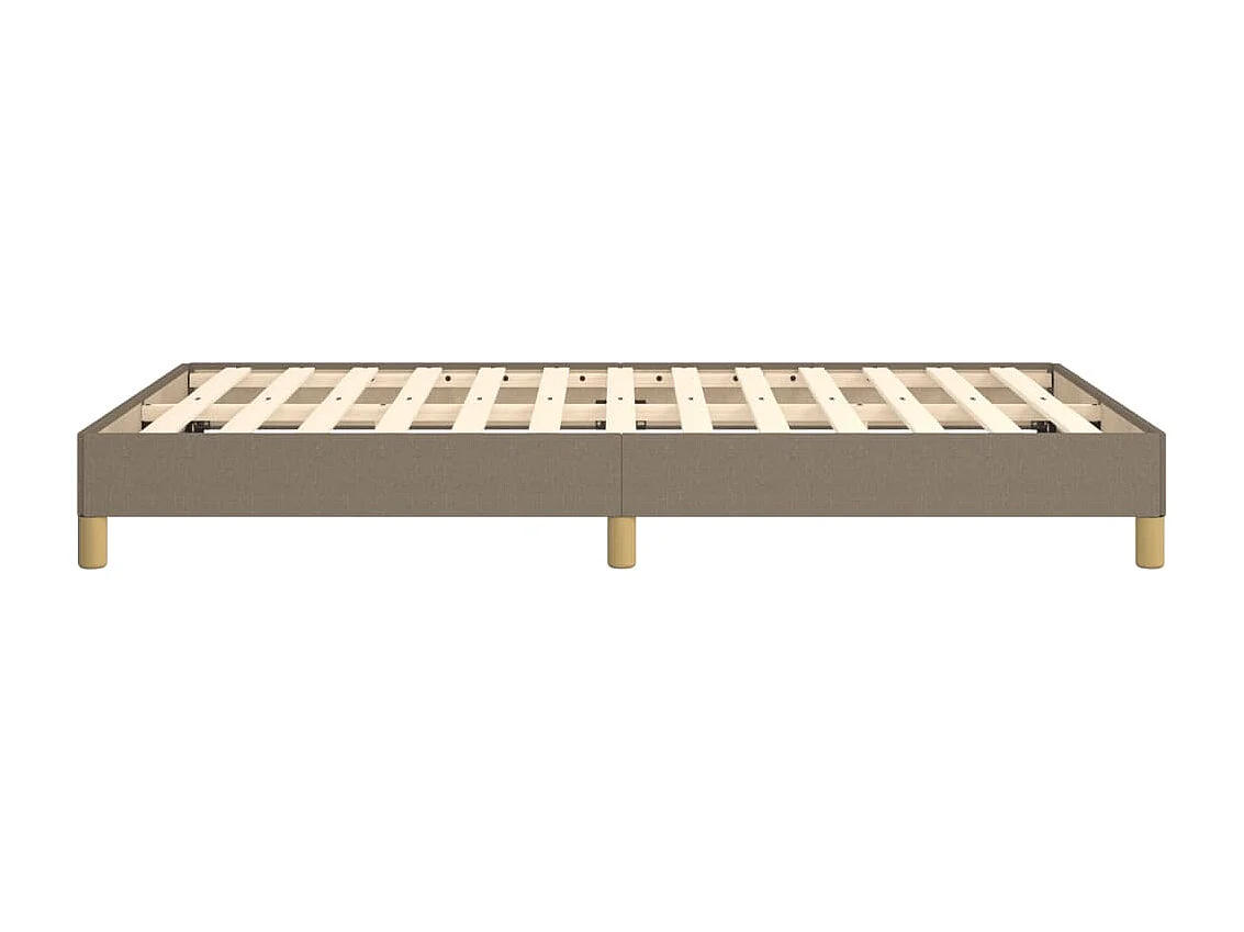 Cadre de lit sans matelas taupe 120x190 cm tissu