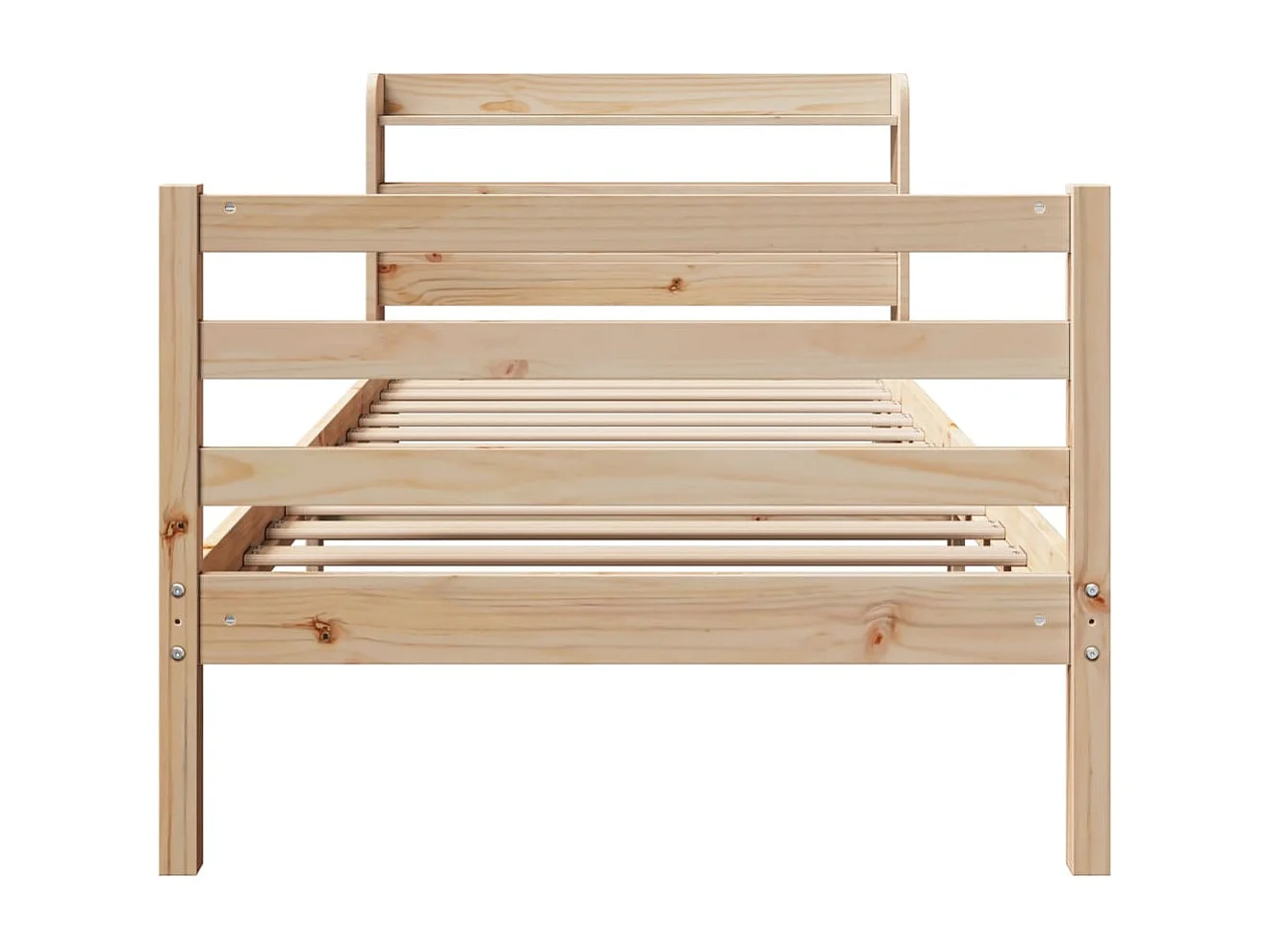 Cadre de lit avec tête de lit sans matelas 100x200 cm