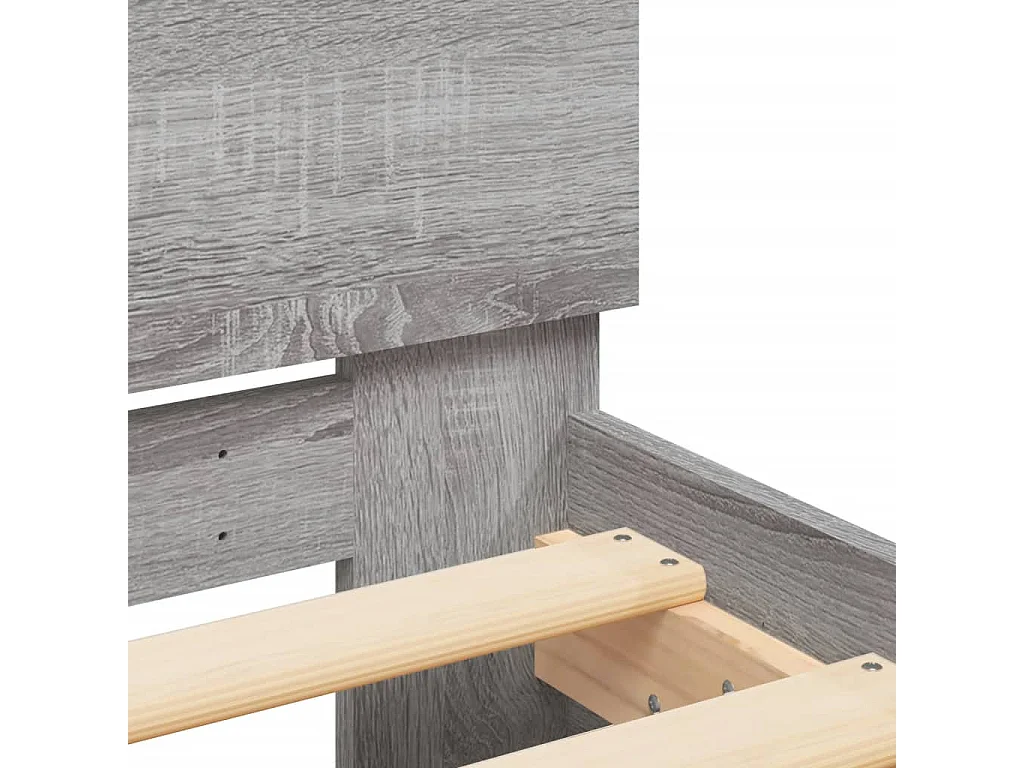 Cadre de lit sans matelas avec tête de lit 75x190 cm