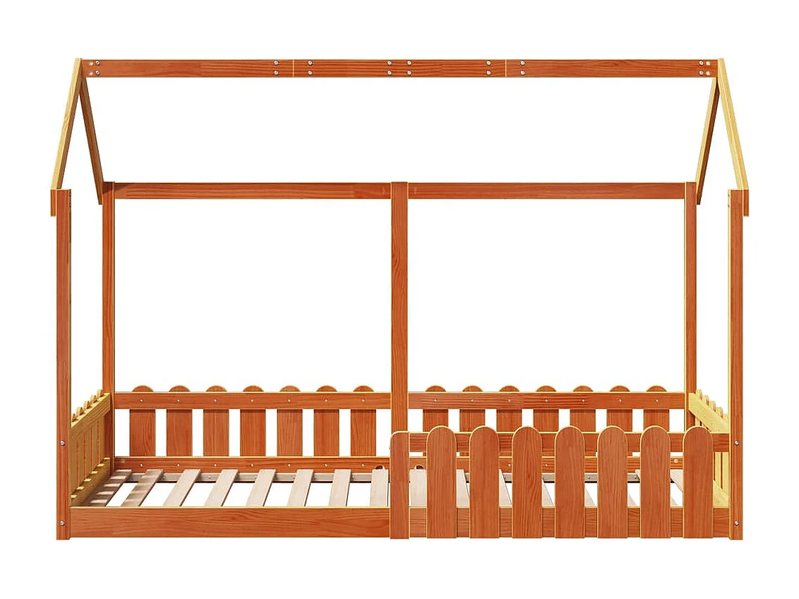 Cadre de lit d'enfants forme de maison sans matelas 80x200 cm
