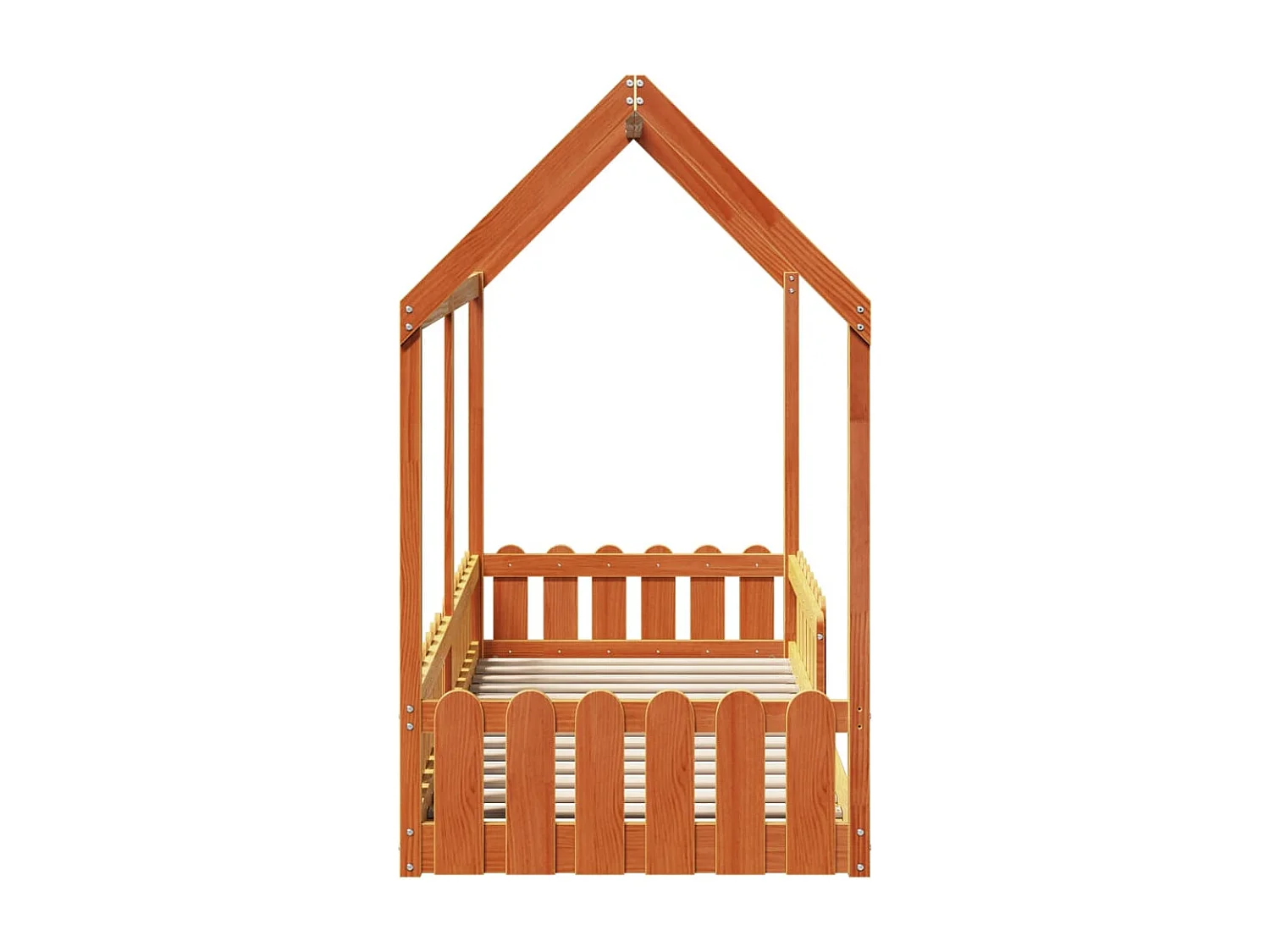 Cadre de lit d'enfants forme de maison sans matelas 80x200 cm