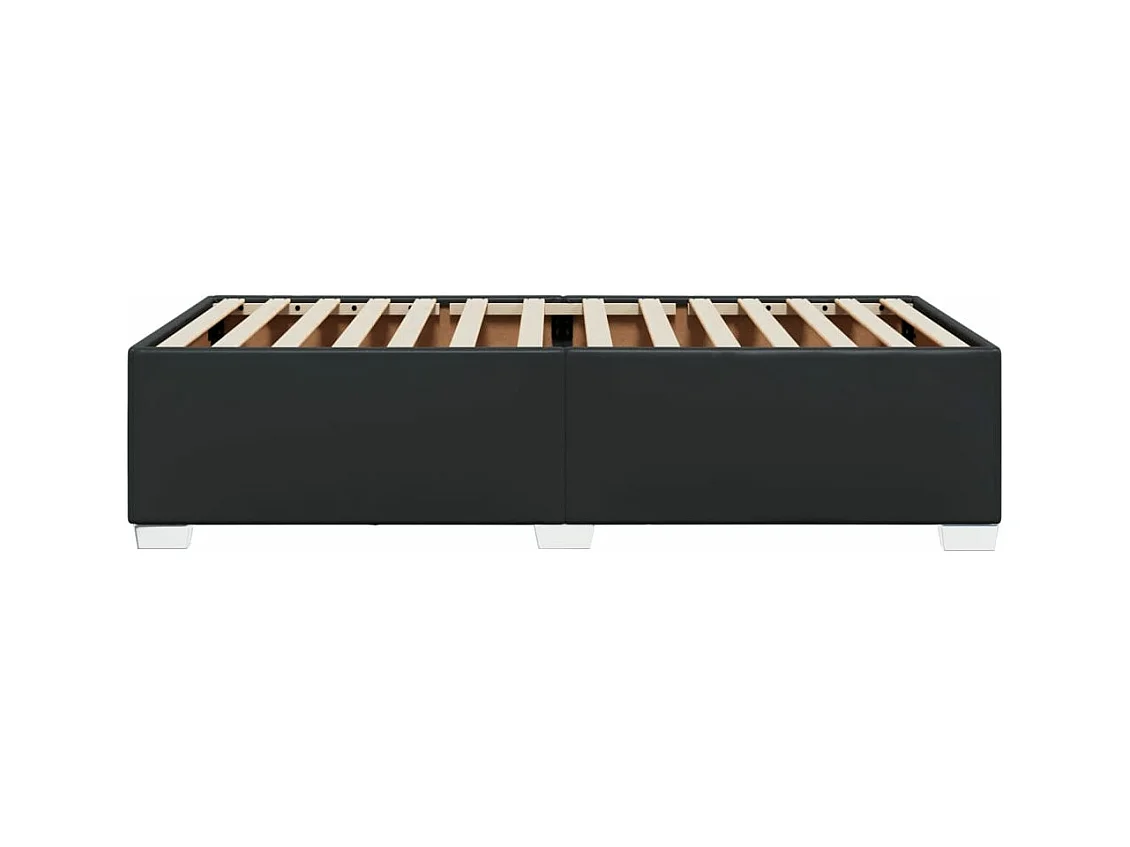 Bedframe kunstleer zwart 80x200 cm
