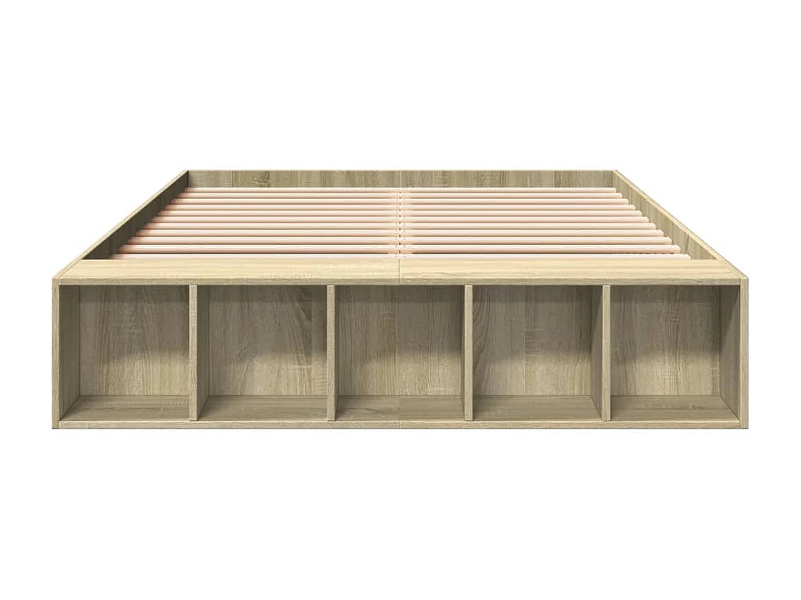 Bettgestell Sonoma-Eiche 140x190 cm Holzwerkstoff