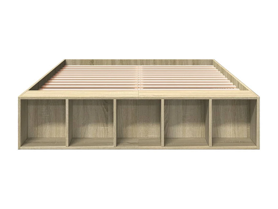Bettgestell Sonoma-Eiche 140x190 cm Holzwerkstoff