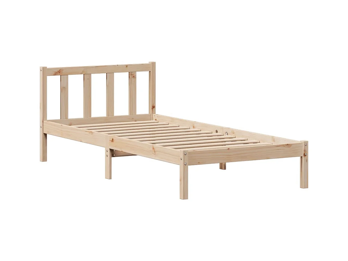 Cadre de lit sans matelas 100x200 cm bois massif de pin