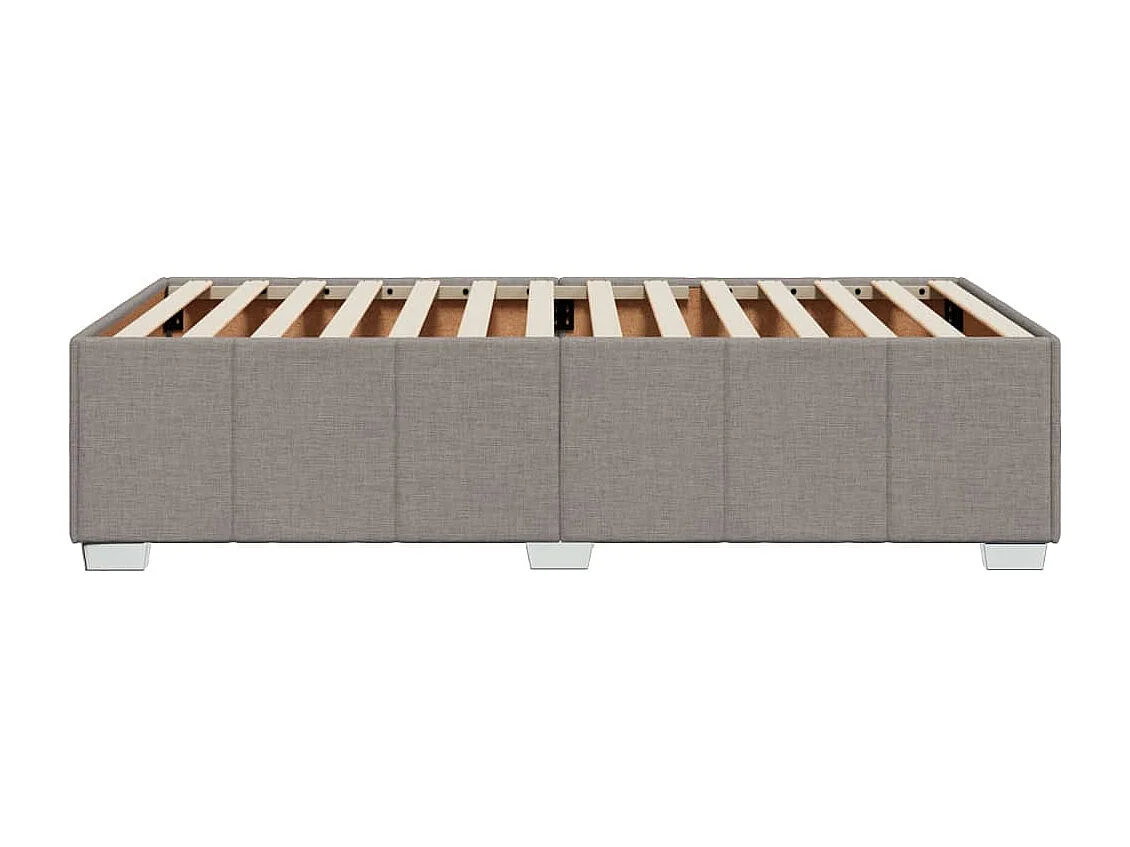 Estrutura cama sem colchão 100x200 cm tecido cinza-acastanhado