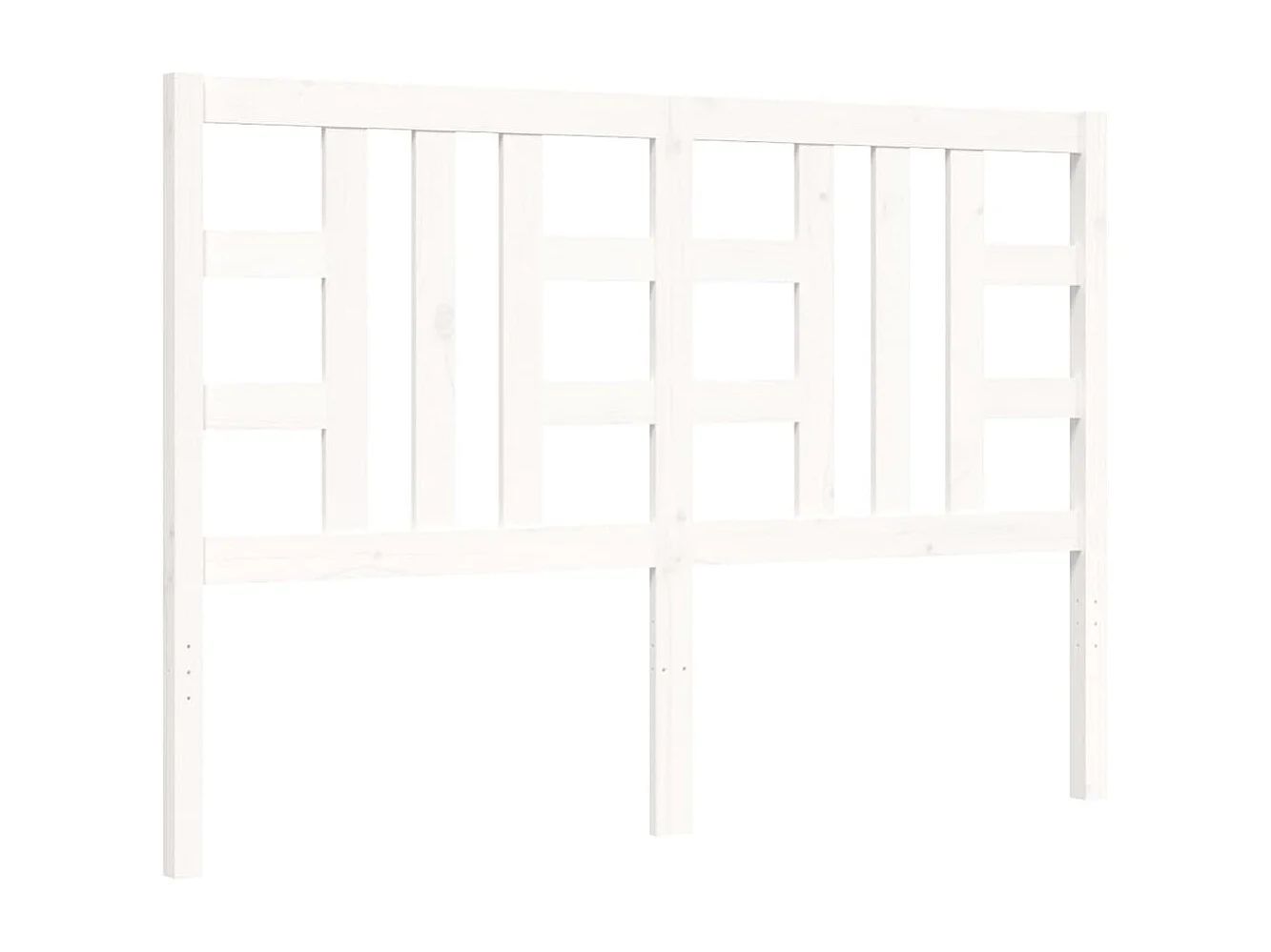 Cadre de lit sans matelas blanc 75x190 cm bois de pin massif