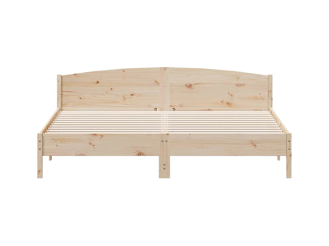 Cadre de lit sans matelas 180x200 cm bois massif de pin