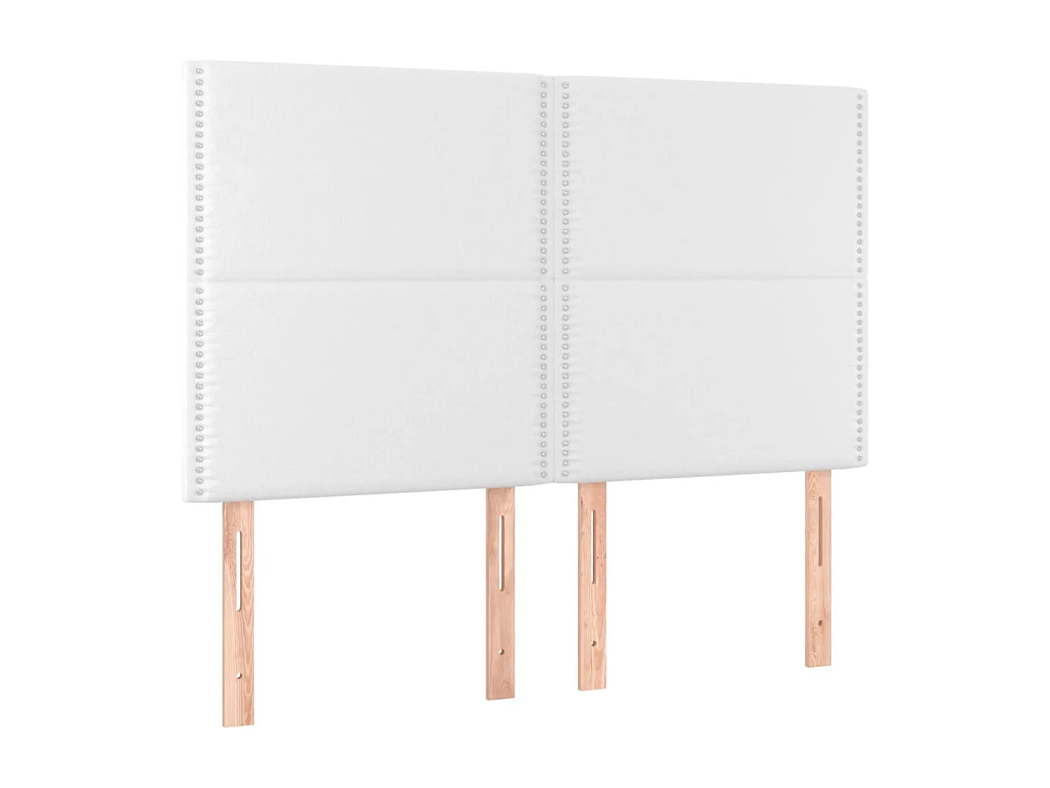 Cadre de lit sans matelas blanc 140x200 cm similicuir