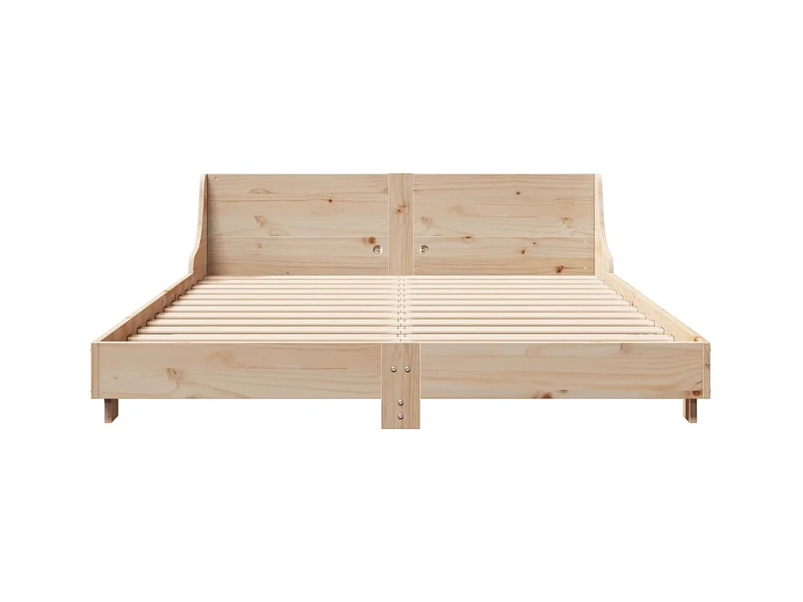 Cadre de lit sans matelas 120x200 cm bois de pin massif