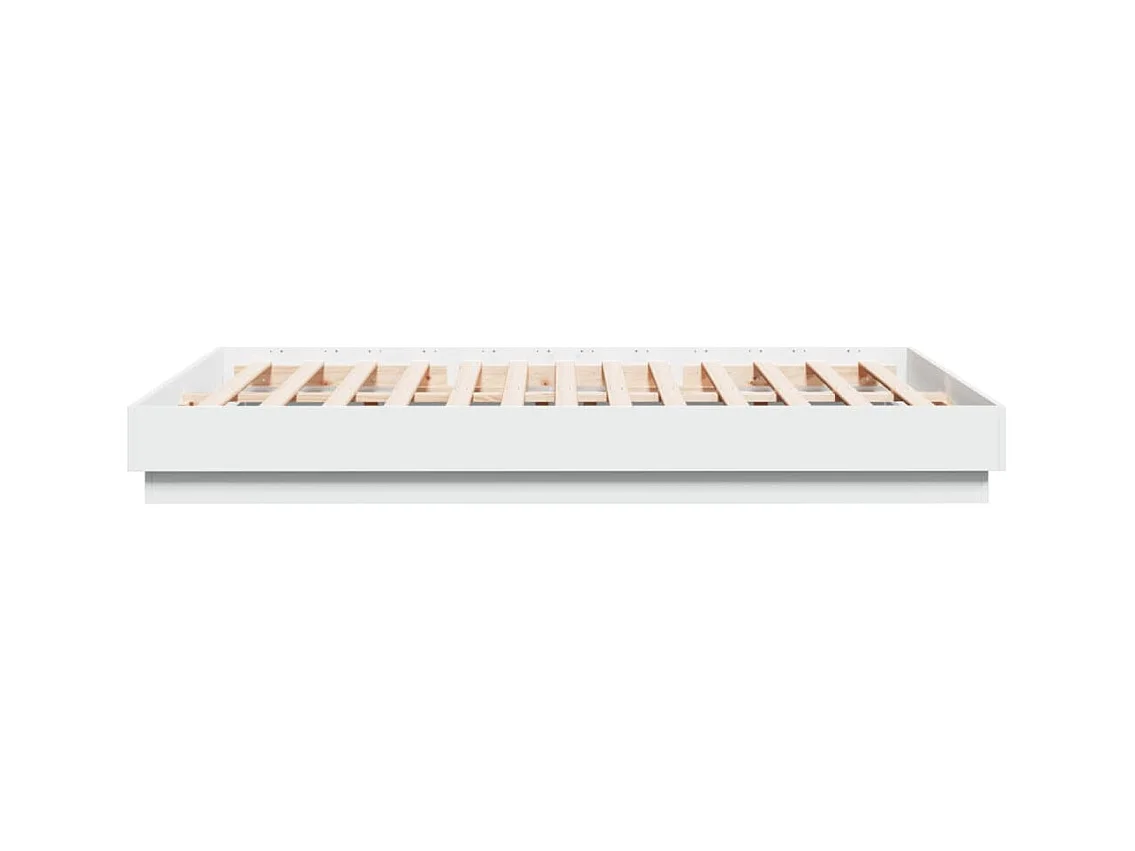 Cadre de lit sans matelas blanc 160x200 cm