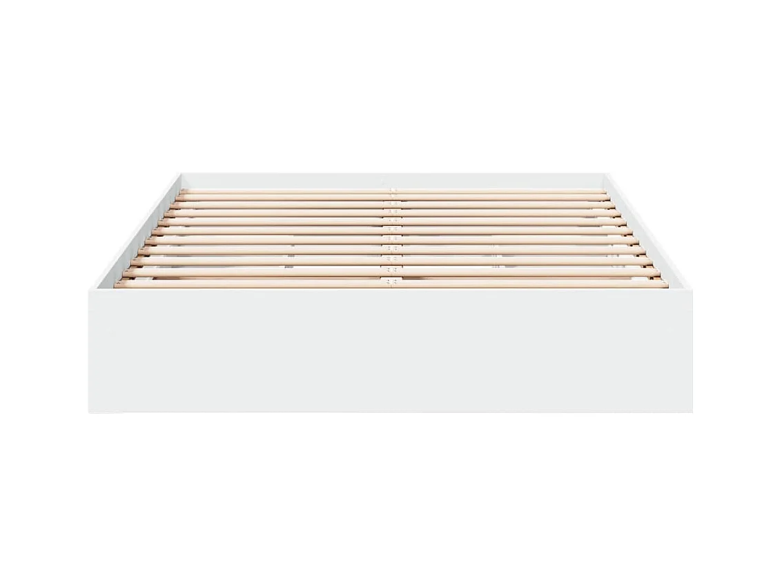 Giroletto con Cassetti Bianco 140x190 cm in Legno Multistrato