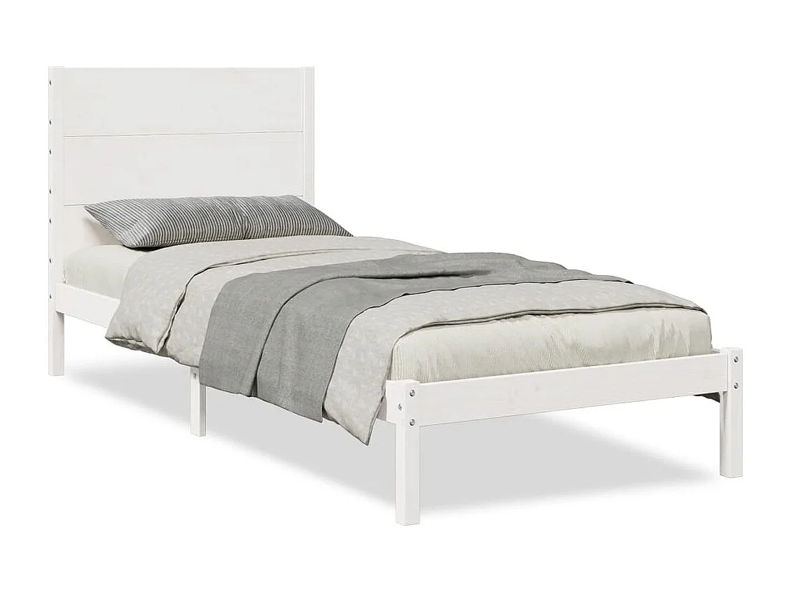 Cadre de lit extra long sans matelas 100x220 cm bois massif