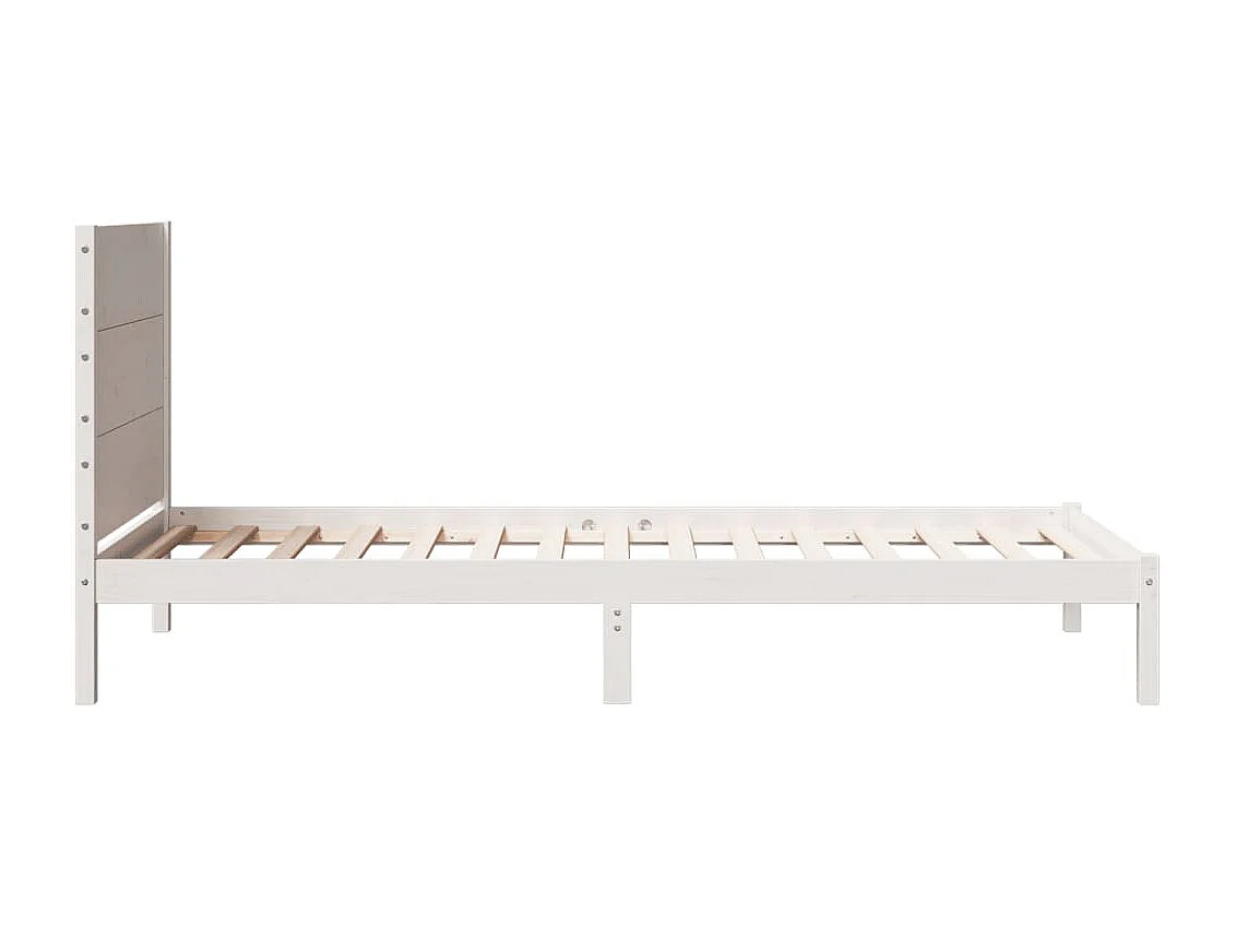 Cadre de lit extra long sans matelas 100x220 cm bois massif