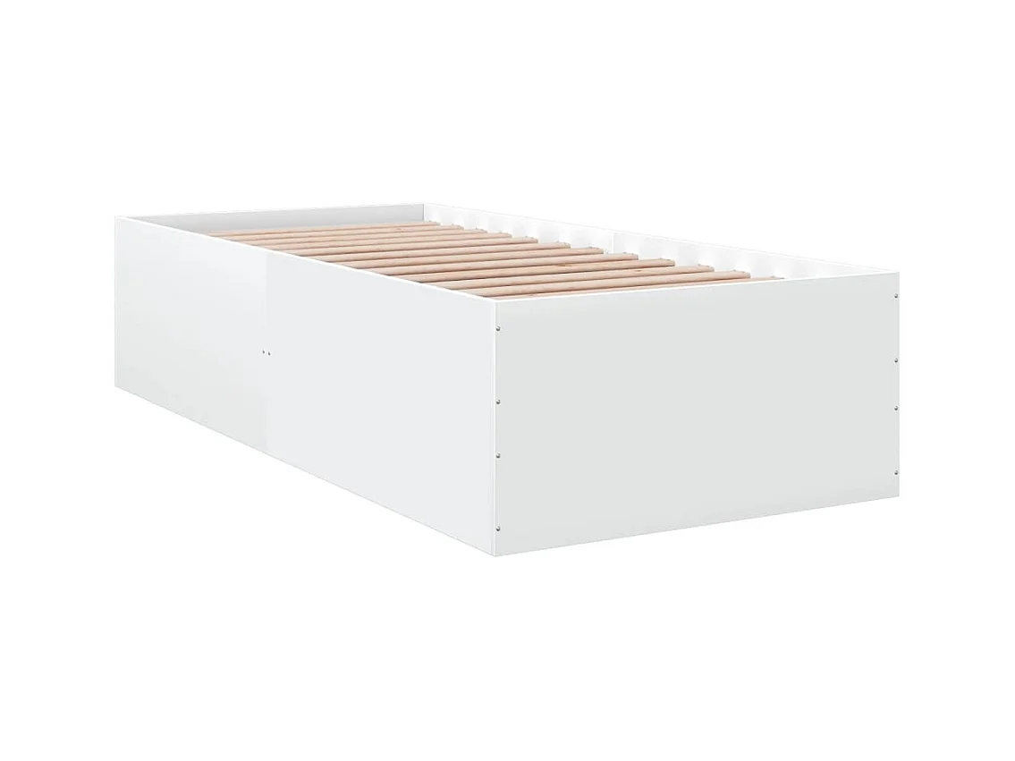 Cadre de lit sans matelas blanc 90x190 cm