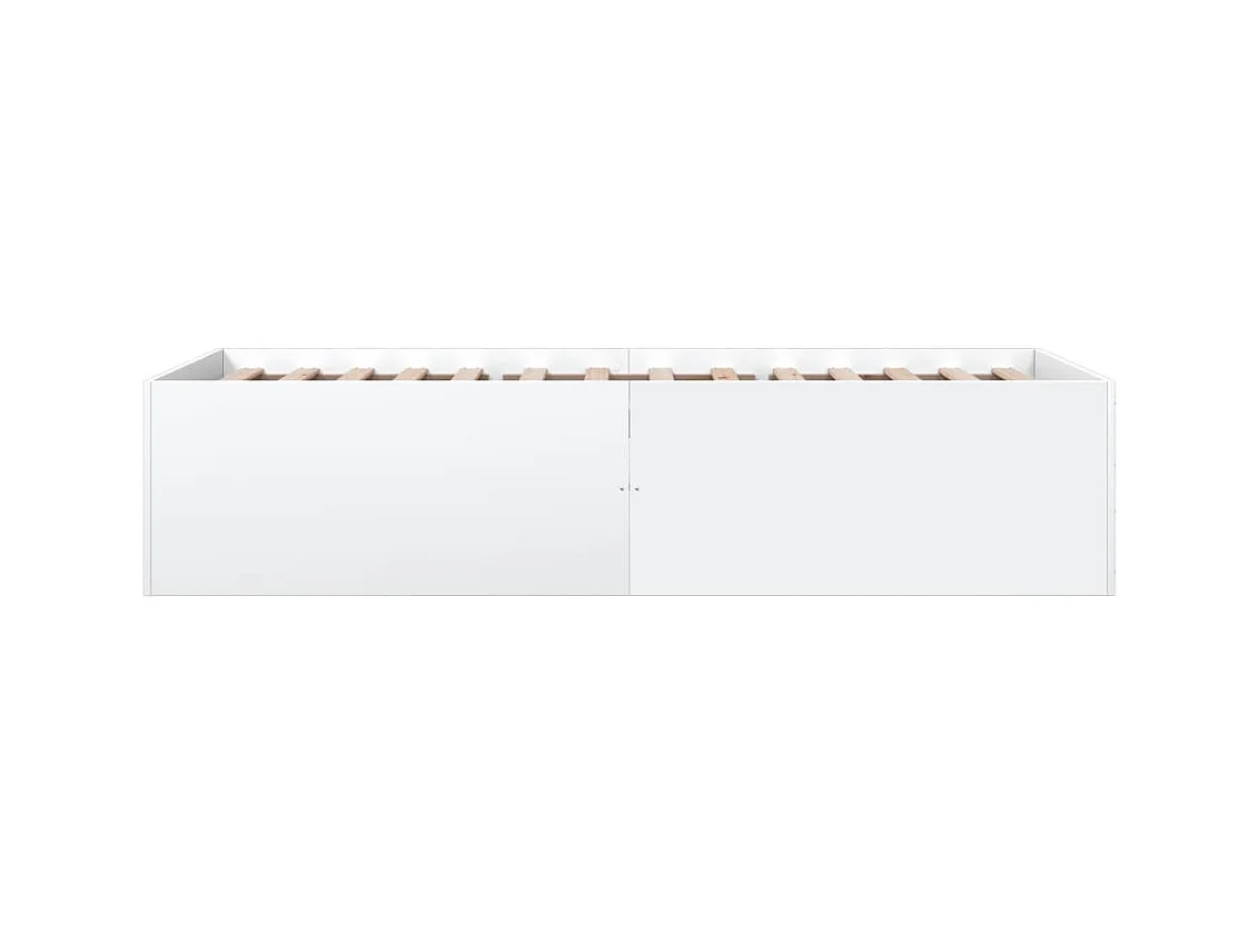 Cadre de lit sans matelas blanc 90x190 cm