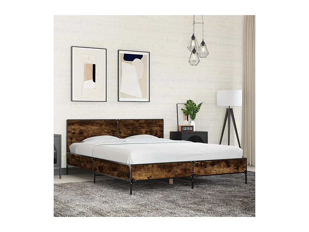 Giroletto Rovere Fumo 150x200 cm in Legno Multistrato Metallo