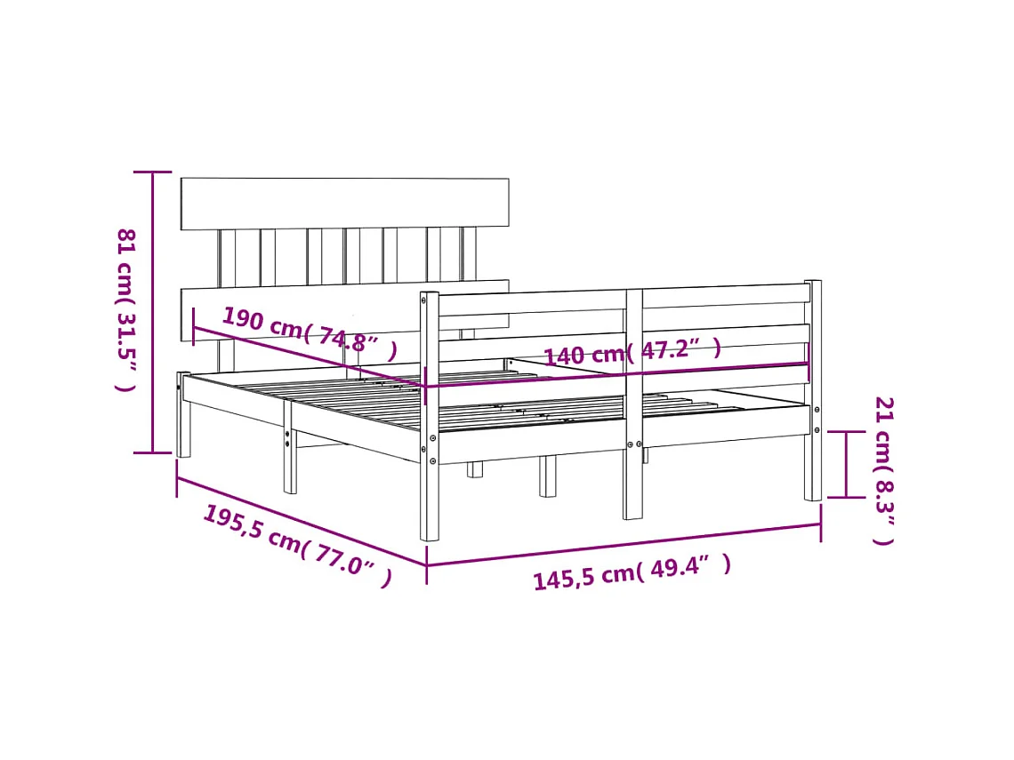 Giroletto senza Materasso Marrone Scuro 90x200 cm Tessuto